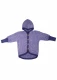 Children's hooded jacket made of wool and organic cotton - Melange blue