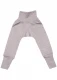 Children's trousers with headband in organic wool and silk - Gray melange
