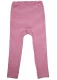 Organic wool and silk children's leggings - Pink stripes