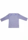 Baby long-sleeved jumper in wool, organic cotton and silk - Blue Melange