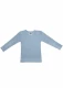 Children's long-sleeved jumper in wool, organic cotton and silk - Blue Melange