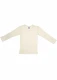 Children's long-sleeved jumper in wool, organic cotton and silk - Natural white