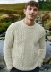 Men's Cuillean jumper in pure merino wool - Natural
