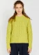 Maglione Liberty da donna in Lana e Cashmere - giallo verde