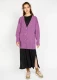 Women's Cumberland Cardigan in Wool and Cashmere - Orchid