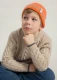 Marcellino Regenerated Cashmere Baby Hat - Orange