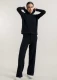 Women's Fiona Sweatshirt in Regenerated Cashmere - Black