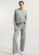 Women's Fiona Sweatshirt in Regenerated Cashmere - Gray