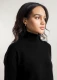 Women's Erminia Sweater in Regenerated Cashmere - Black