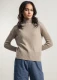 Women's Erminia Sweater in Regenerated Cashmere - Sand