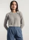 Olivia Women's Sweater in Regenerated Cotton - Ice gray