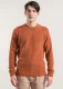 Alfredo Unisex Regenerated Cashmere Sweater - Orange