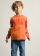 Rifolutioner Children's Sweater in Regenerated Cashmere - Orange