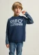 Rifolutioner Children's Sweater in Regenerated Cashmere - Blueberry