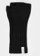 Tamara Fingerless Gloves in Regenerated Cashmere - Black