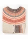 Alpine Scottish cardigan for women in pure merino wool - Hibiscus
