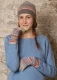 Cappello Scozzese Alpine da donna in pura lana merino - Hibiscus