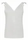 Celia women's camisole top in pure organic cotton - White