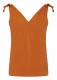 Celia women's camisole top in pure organic cotton - Dark orange
