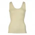 Woman sleeveless vest wool/silk mashine wash - Natural white