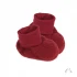 Baby botts in organic wool fleece Popolini - Red