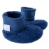Baby botts in organic wool fleece Popolini - Light blue