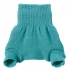 Panties diaper cover in knitted wool Disana - Turquoise