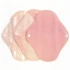 Woman panty liners in organic cotton - set of 3 - Pink