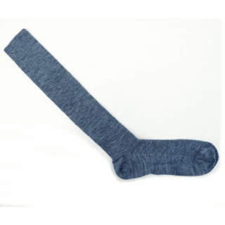 Knee high thin socks in wool and organic cotton_43224