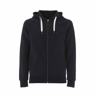 Pullover raglan hoody with zip unisex in organic cotton_46980