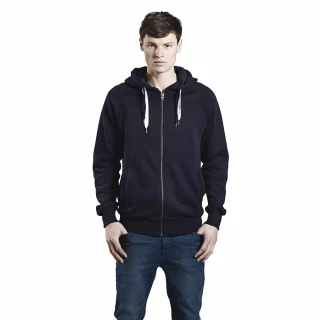 Pullover raglan hoody with zip unisex in organic cotton_46985