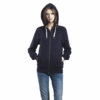 Pullover raglan hoody with zip unisex in organic cotton_46986