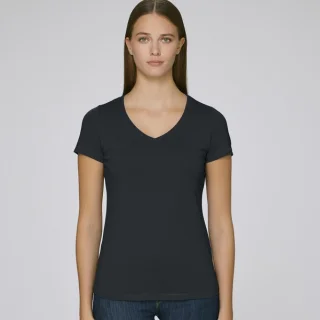 Women's Evoker V-neck T-shirt in organic cotton_52573