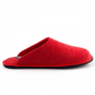Slipper RED Holi in felted wool_55934