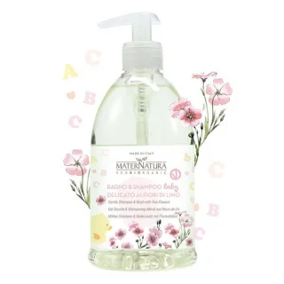 Bagno&shampoo BABY delicato ai Fiori di Lino 500ml_57024
