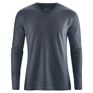 Hemp Basic long sleeve shirt Anthracite_58600
