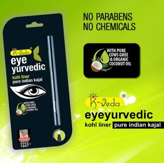 Eyeyurvedic kohl liner black glitter_59374