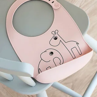 Silicone bib with Deer friends_60062