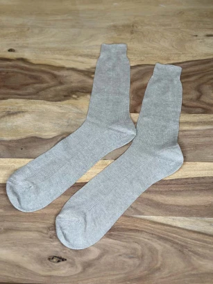 Short socks in natural flax fiber_107524