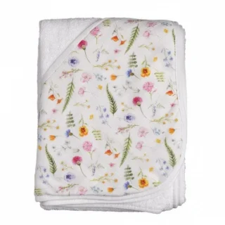 Bamboo Summer Meadow terry towel with hood_62026