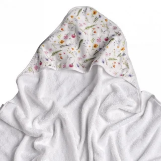 Bamboo Summer Meadow terry towel with hood_62027