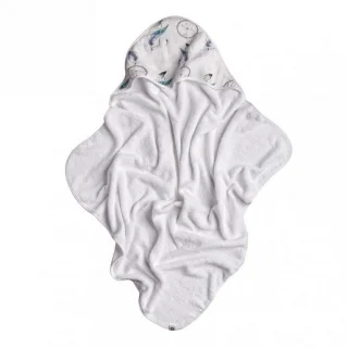 Towel with hood in Bamboo terry Dream catcher_62030