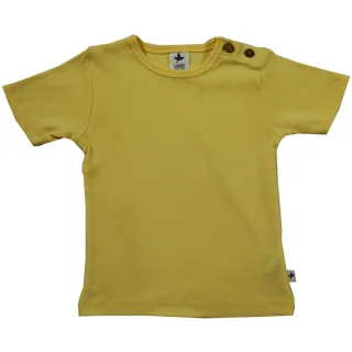Short sleeve shirt in organic cotton - Lemon Yellow_63363