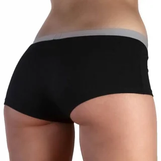Woman black shorts in organic cotton_63562