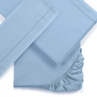 Baby cot parure Mymami Sky Blue in Organic cotton_63872