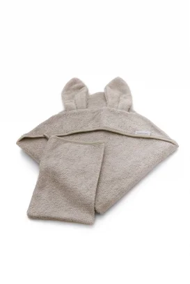 Baby towel with hood and knob Bunny in organic Bamboo_103306