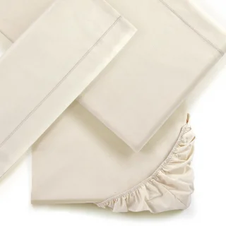 Set for French bed Natural White in organic cotton_64949