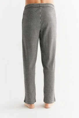 Homewear Grigio pantaloni pigiama uomo in 100% cotone biologico_92726
