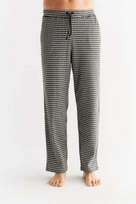 Homewear Grigio pantaloni pigiama uomo in 100% cotone biologico_92728