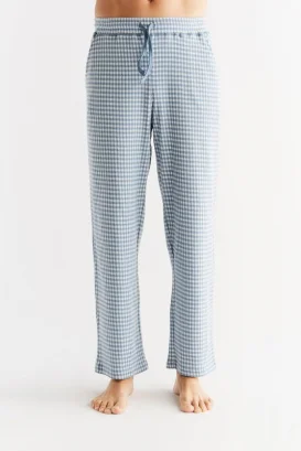 Men's pajama trousers Denim in 100% organic cotton_92730